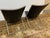 Contemporary Ward Bennett for Brickel Associates Leather Scissor Chairs, Pair For Sale - Image 3 of 12