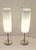Vintage Table Lamps with Metal Frame and Opaque White Glass Shade, 2000s, Set of 2 For Sale - Image 3 of 7