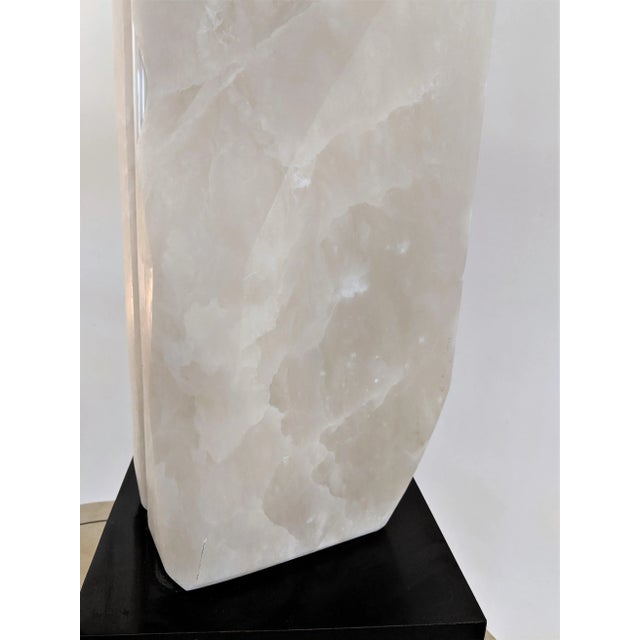 1980s Joel Shapses Large Crystal Alabaster and Neon Sculpture For Sale - Image 12 of 13