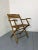 1920s Vintage Scandinavian Oak Campaign Folding Chair, 1920s For Sale - Image 5 of 9
