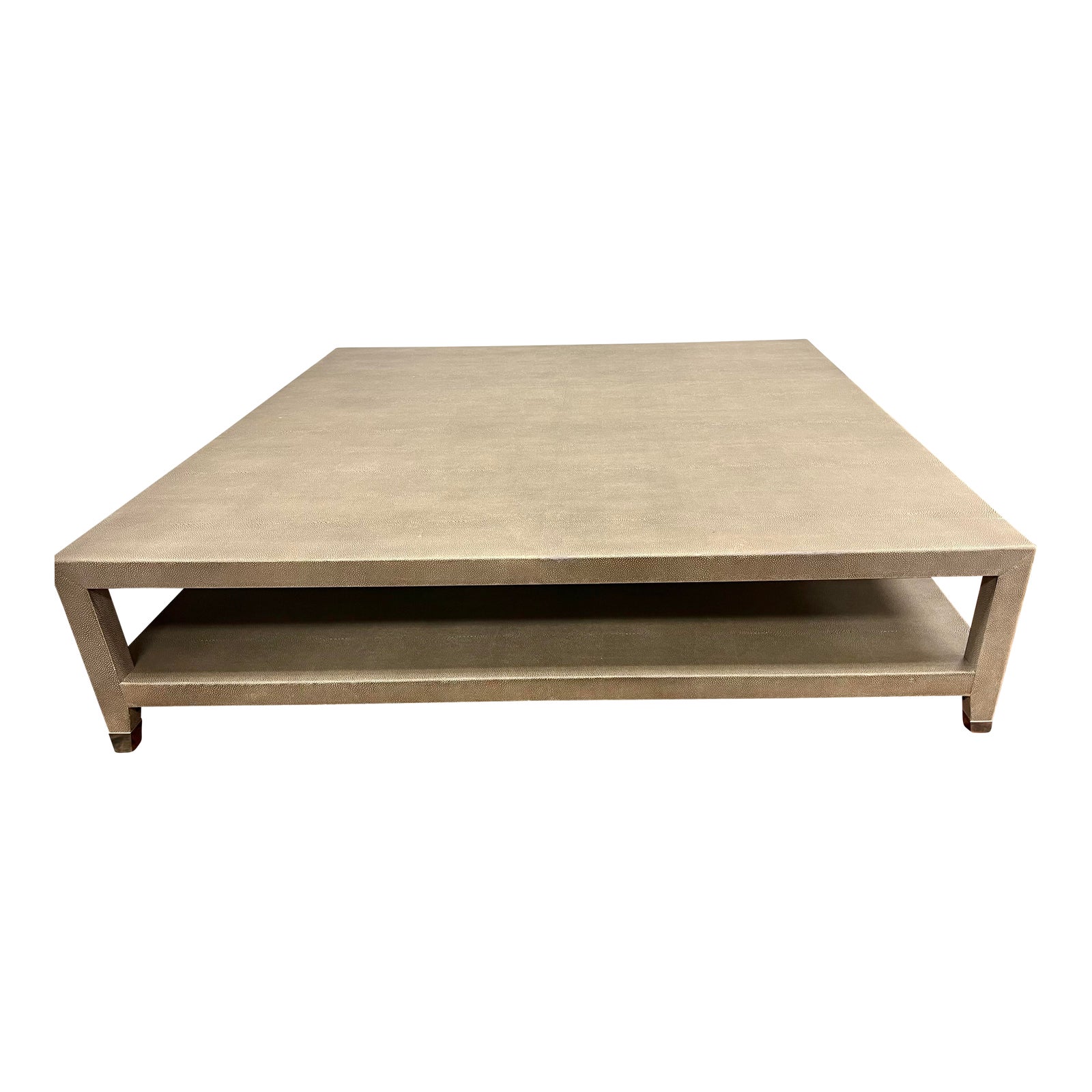 Restoration Hardware Graydon Shagreen Coffee Table Chairish