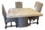 Authentic Kreiss Collection Solid Travertine Square Dining Table For Sale