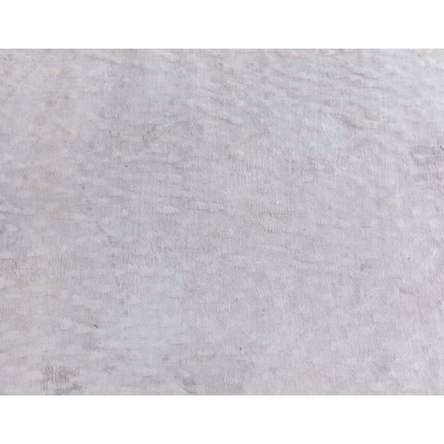 "Sand Dunes" Modern Abstract Light Gray Silk Rug by Doris Leslie Blau For Sale - Image 4 of 8