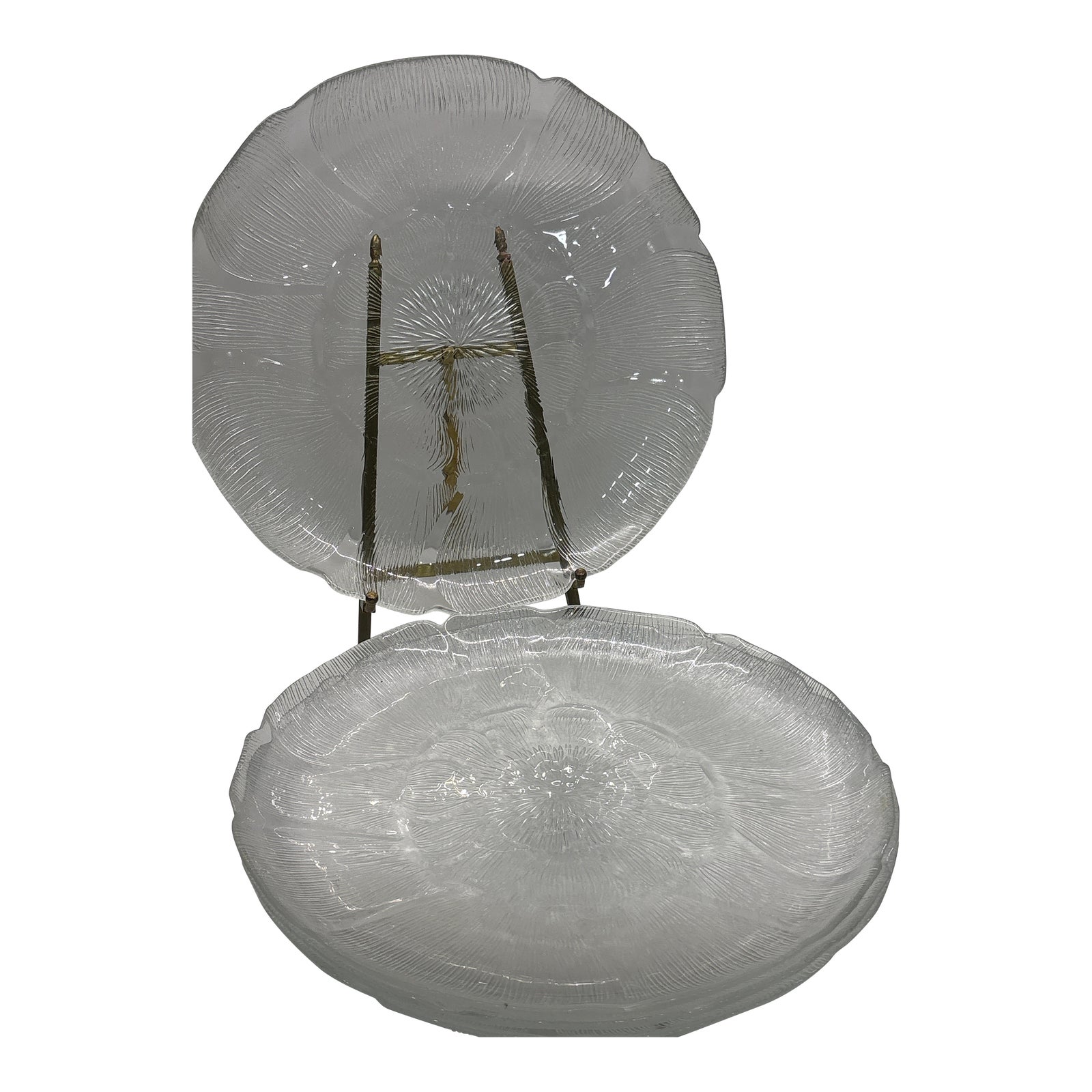 Vintage Arcoroc Fleur Dinner Plates 10"- Set of 4