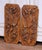 This pair of antique carved wooden wall panels was crafted in France circa 1920. Hand-carved in high relief from solid...