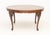 Wood Queen Anne Style Vintage Mahogany Circular Dining Table For Sale - Image 7 of 7