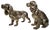 Italian Silver Cocker Spaniel Dogs, 1980s, Set of 2 For Sale