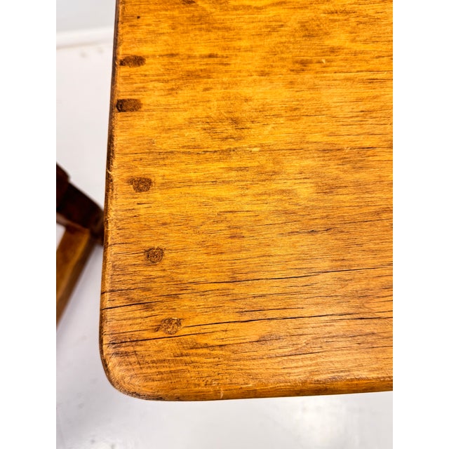 Pair of Mid-Century Mexican Rustic Pine Chairs With Carved Razor Blade Backs and Legs For Sale - Image 16 of 16