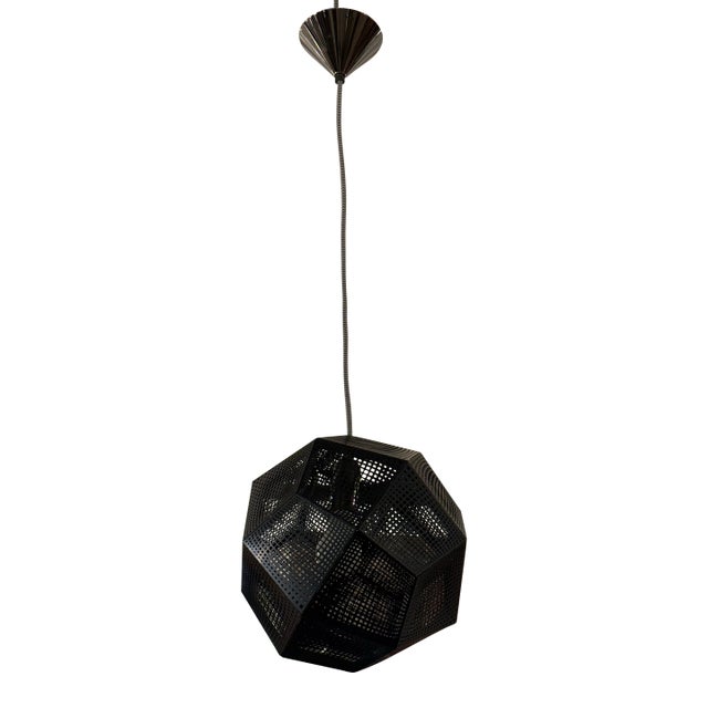 Tom Dixon Black Etch Pendant Light For Sale
