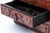 Red Vintage Chinese Lacquer Jewelry Chest With Famille Rose Porcelain For Sale - Image 8 of 14