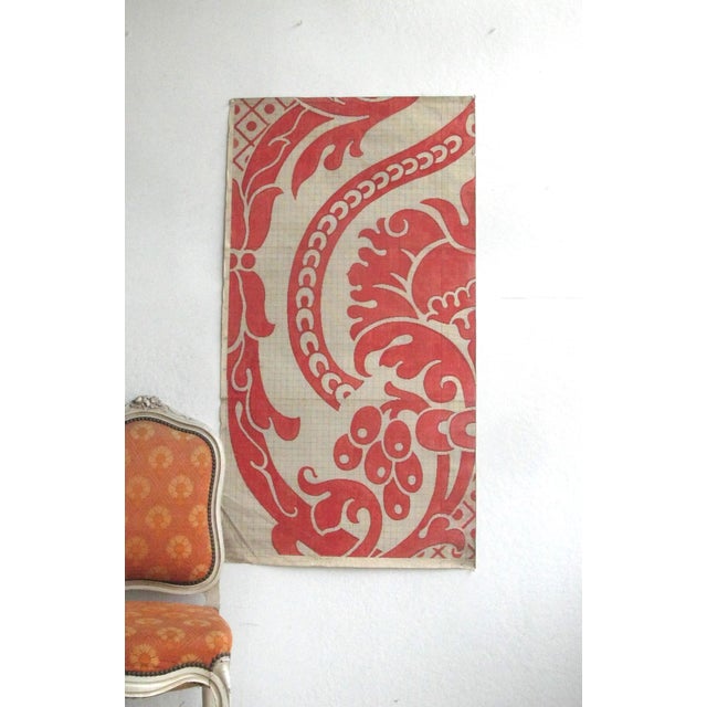Traditional Antique French Textile Design For Sale - Image 3 of 8