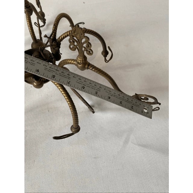 Vintage Spanish Style Chandelier Center Upper Part For Sale - Image 10 of 10