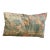 Pottery Barn Lumbar Decorative Pillow Velvet Printed 16” X 26” Reversible to Solid Natural Moroccan Style For Sale