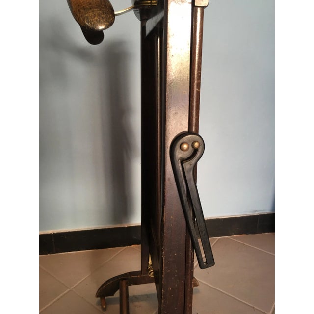 Vintage Walnut and Brass Details Valet from Fratelli Reguitti, 1970s For Sale - Image 11 of 16