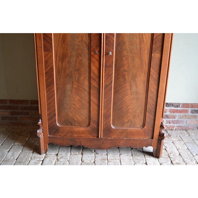 Wood Art Deco Walnut Girls Cupboard For Sale - Image 7 of 9