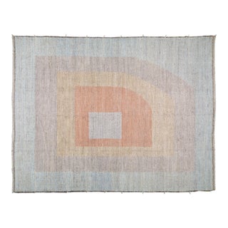 1990s Moroccan Hand Knotted Beni Ourain Rug With Soft Texture,10'10"X13'9" For Sale