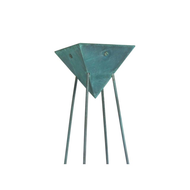 Bronze and Murano Glass Ceiling Lamp from Vistosi, 1987 For Sale - Image 6 of 10