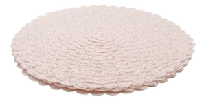 Round Crocheted Placemats - Set of 4