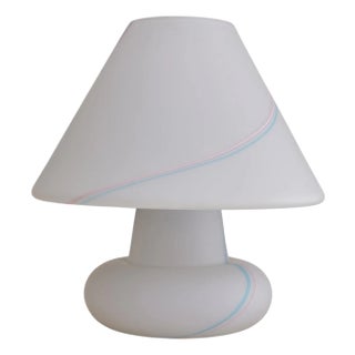1970s Large Italian Murano Glass Table Lamp by Vetri For Sale