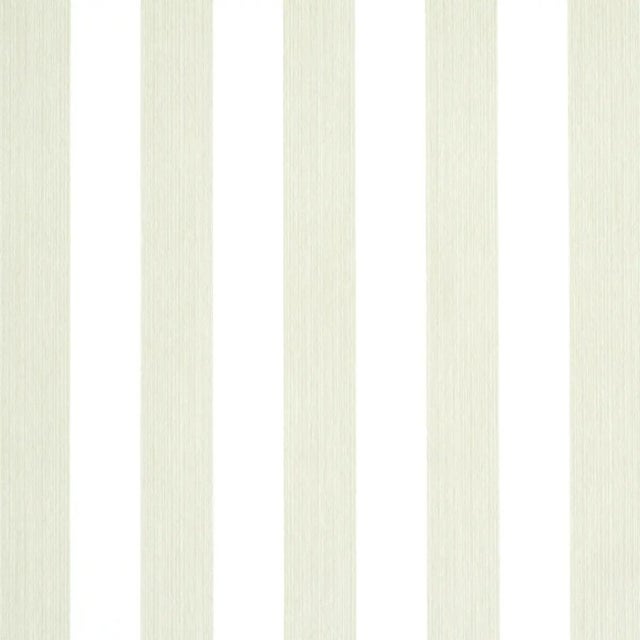 Schumacher Sample - Schumacher Edwin Stripe Medium Wallpaper in Naturelle For Sale - Image 4 of 4
