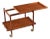 Refinshed Poul Hundevad for Vamdrup Danish Expanding Teak Bar Cart For Sale