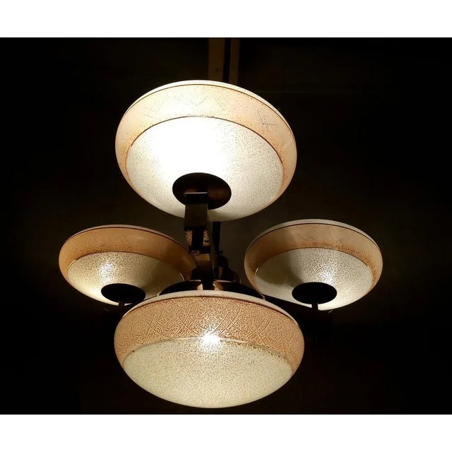 Gold Vintage Model 6448 Chandelier from Zukov For Sale - Image 8 of 18