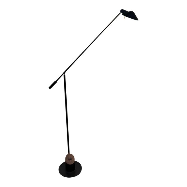 Robert Sonneman for Kovacs Feather Floor Lamp, Black For Sale