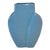 1980s Vintage Haeger Pottery Sky Blue Ceramic Vase For Sale