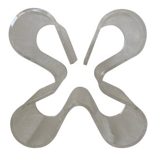 1980s Acrylic Wine Rack For Sale