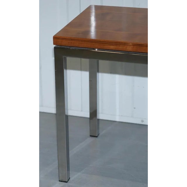 Small Teak and Chrome Coffee Table For Sale - Image 14 of 15
