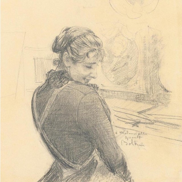 Giovanni Boldoni (1842-1931) (After) "The maid" Digital silkscreen print signed in the plate Limited edition...