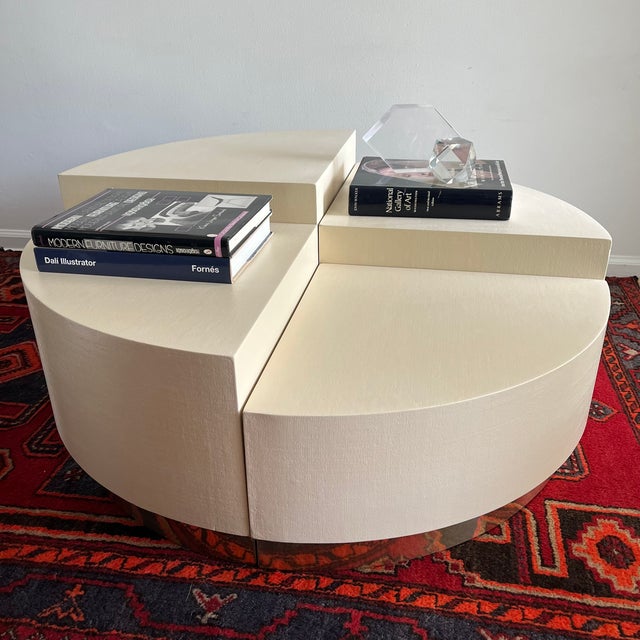 1980s Postmodern Coffee Table 4 Piece Side Table | Chairish