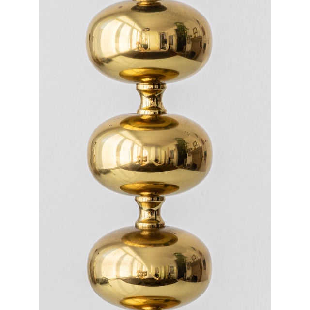 Mid-Century Modern Swedish Brass Bobbin Table Lamps from Aneta, 1960, Set of 2 For Sale - Image 6 of 16