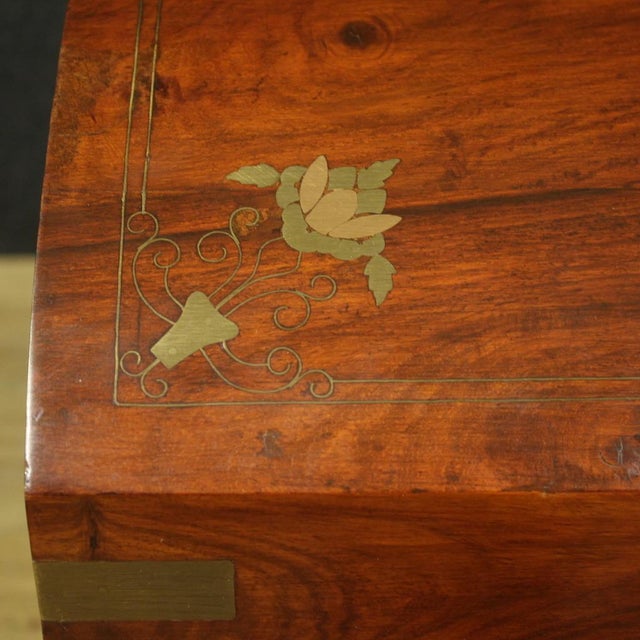 French Mahohgany Trunk, 1950 For Sale - Image 10 of 13