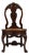 19th Century British Chestnut Brown Ceylon George I Colonial Chair with Rattan Seat For Sale