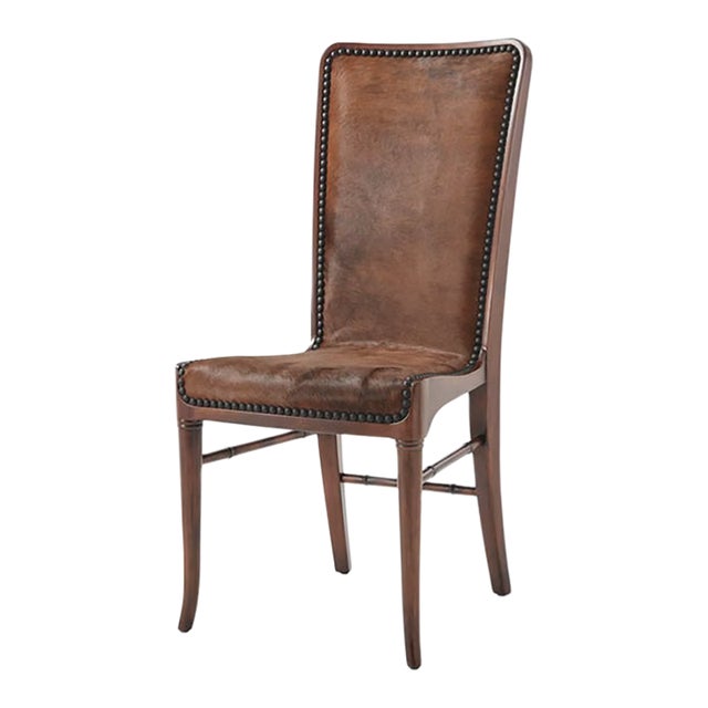 Hair on Hide Side Chair For Sale