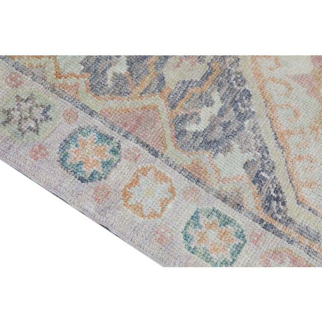 Turkish Modern Turkish Oushak Rug 3'1" x 6'7" For Sale - Image 3 of 10