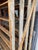 Wood Antique Industrial Distress Gray Wooden Rolling Shelf Storage Cart Store Display For Sale - Image 7 of 12