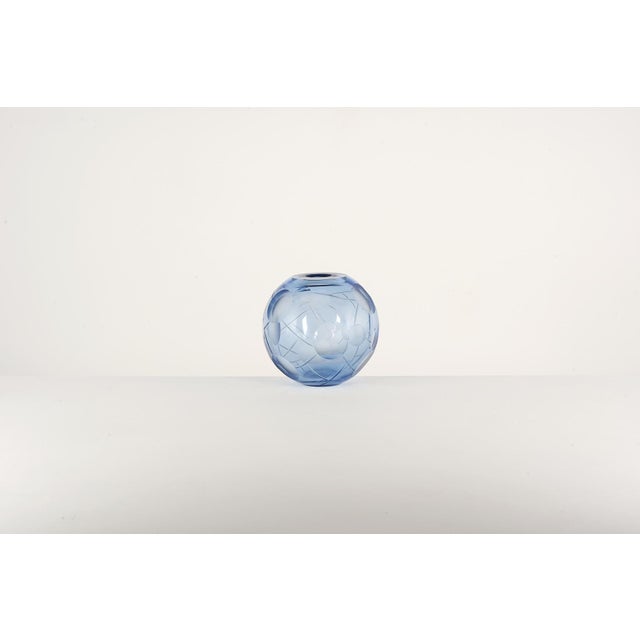 Glass Art Deco Vase by Vicke Lindstrand for Orrefors, 1930 For Sale - Image 7 of 8