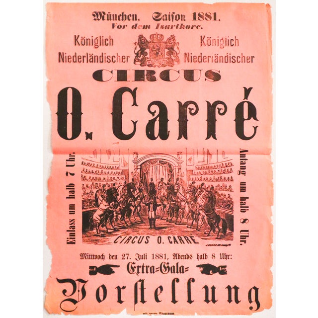 Date: 1881 Size: 11.5 x 16.5 inches (each) Artist: J. Weiner About the Poster: These rare posters advertise a series of...