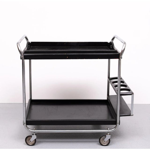 Bauhaus Style Serving Cart, Germany, 1960s For Sale - Image 6 of 9