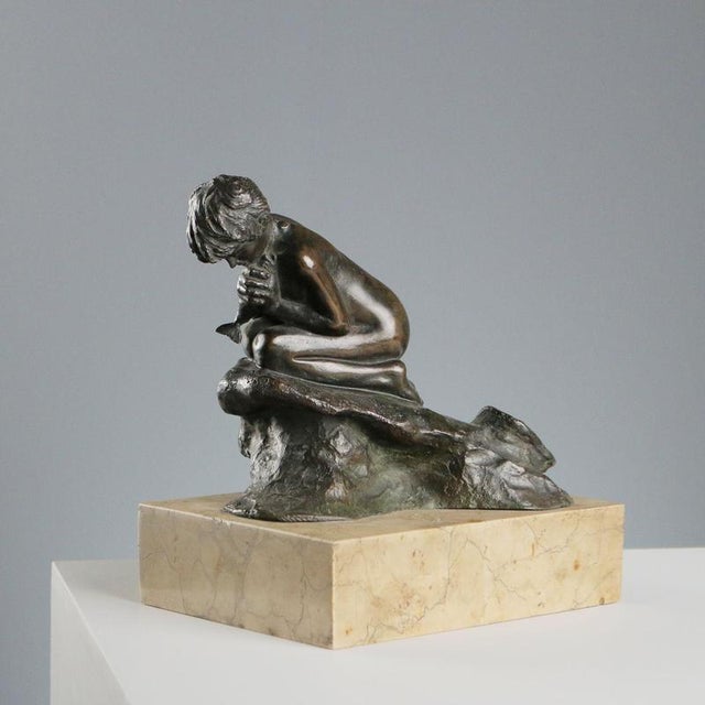 Vincenzo Gemito, Fisherman Sculpture, Bronze For Sale - Image 8 of 8