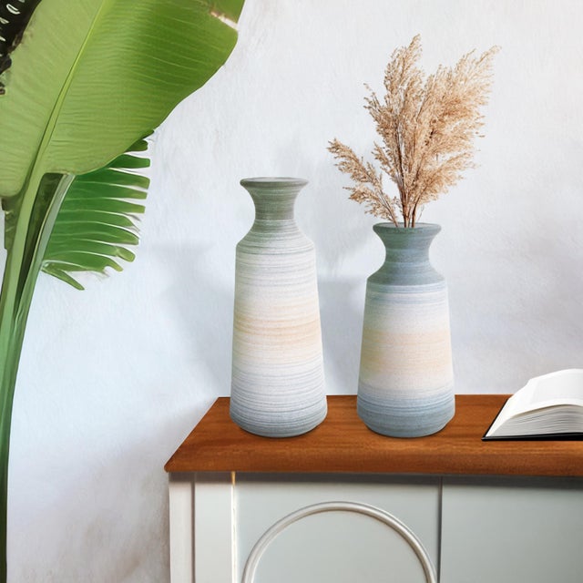 Transitional Drift Tide Vase Small For Sale - Image 3 of 11