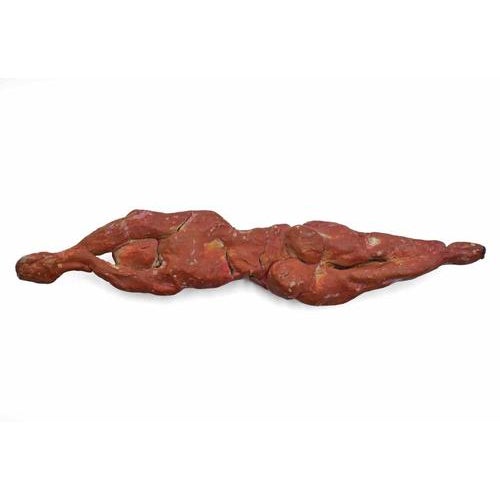 Sirio Pellegrini, Reclined Girl Sculpture, 1960s, Terracotta For Sale - Image 3 of 4