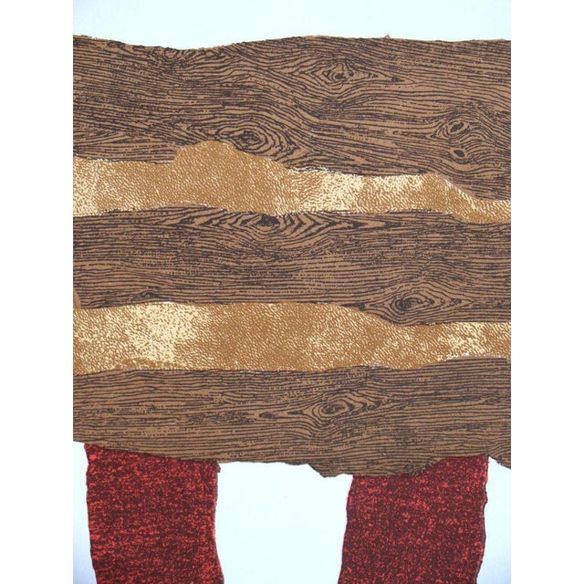 Enrico Baj, Composition, 1962, Original Embossed Lithograph For Sale - Image 7 of 14