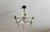 Vintage Murano Style Chandelier – Rare Pink & Green Art Glass For Sale - Image 12 of 13