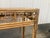 Mid-20th Century Bamboo Chinese Chippendale Fretwork Sofa or Hall Table With Parque Top For Sale In Atlanta - Image 6 of 12