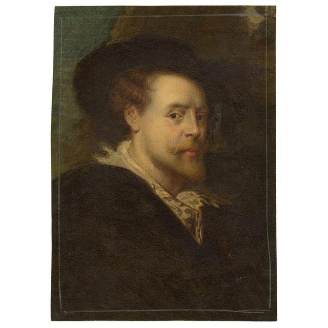 Tommaso Minardi Rubens' Self-portrait in a Hat, Watercolour For Sale - Image 6 of 11