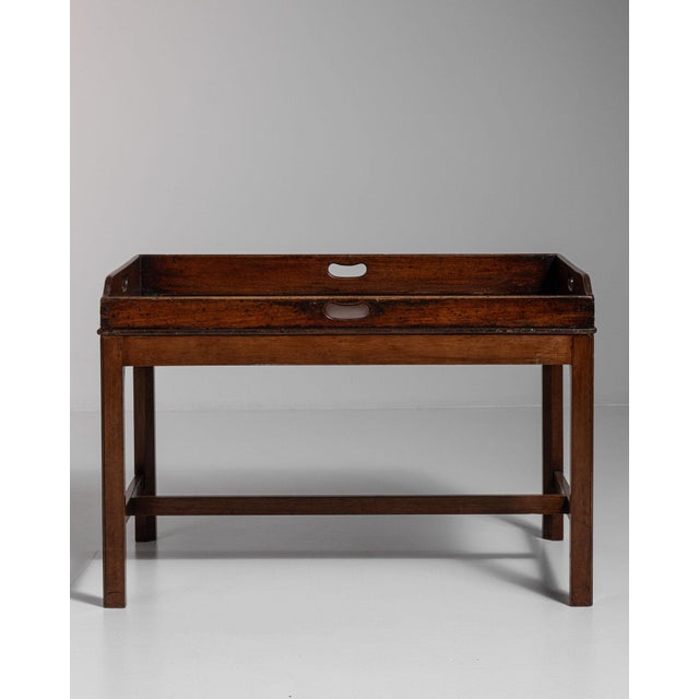 Early 20th Century Early 20th Century United Kingdom Rich Mahogany Mahogany Butler'S Tray Table For Sale - Image 5 of 10