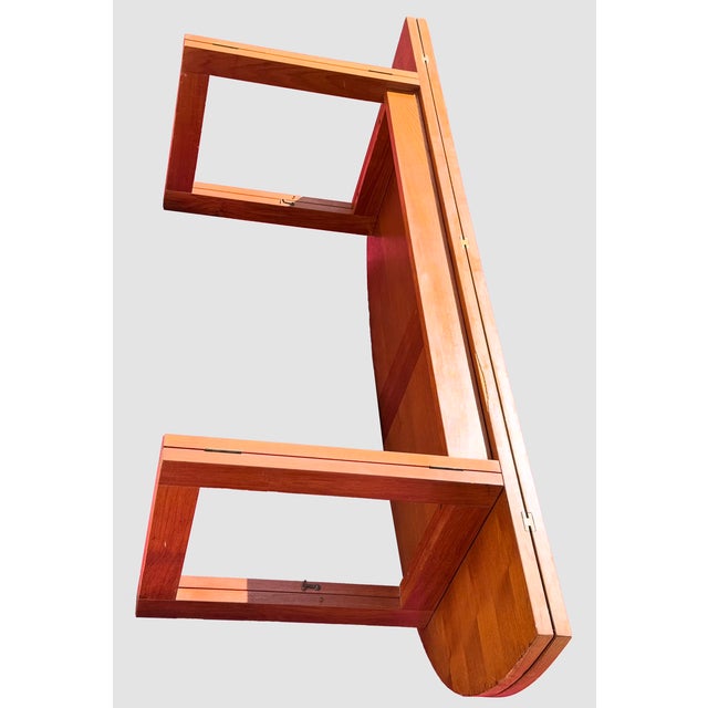Wood Mid-Century Modern Danish Beni Mobler Teak Mixed Wood Folding Coffee Table For Sale - Image 7 of 13
